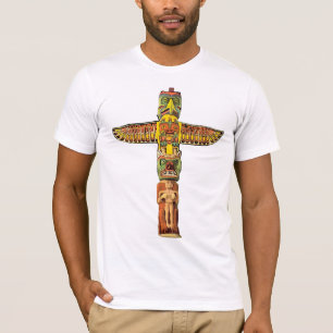 T-shirt Chemise de Polonais de totem de Thunderbird de
