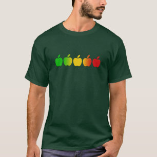 T-shirt Chemise de pommes - choisissez le style et la
