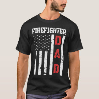 T-shirt Chemise de pompier drapeau Fête des pères 2020 Cad