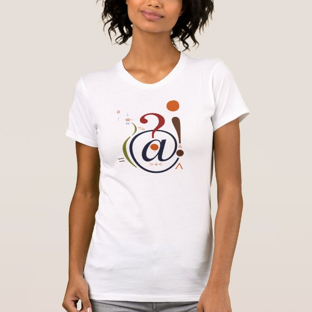T-shirt Chemise de ponctuation féminine (Devant)