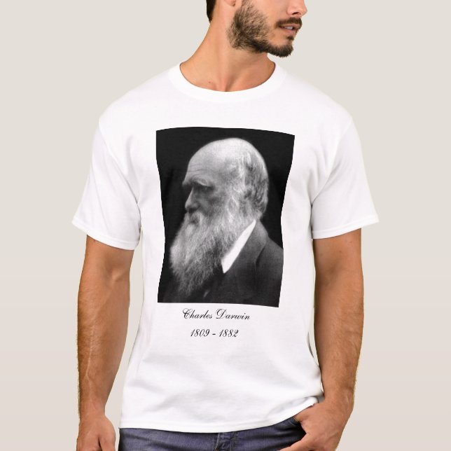 T-shirt Chemise de portrait de Darwin (Devant)