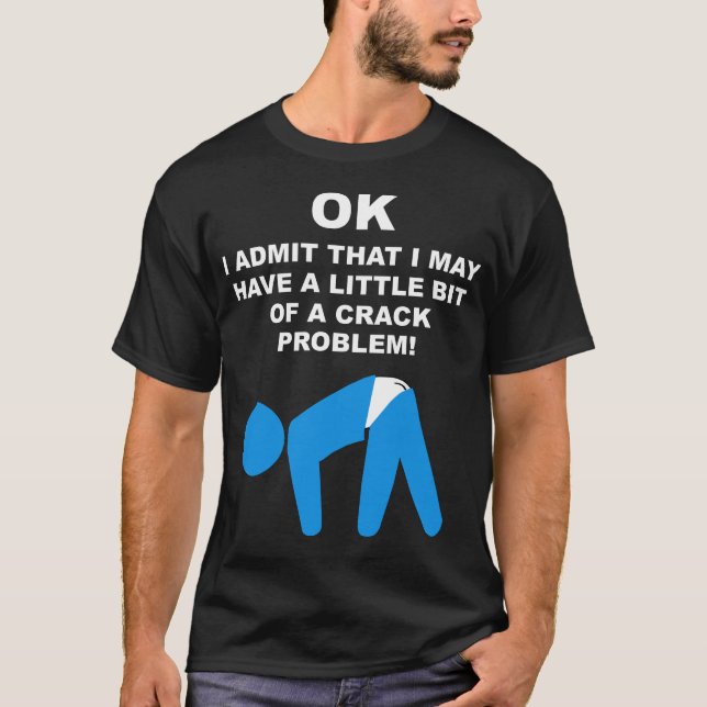 T-shirt Chemise de problème de fente de bout (Devant)