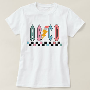 T-shirt Chemise de professeur Abcd, cadeau d'appréciation