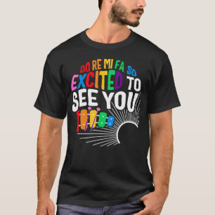 T-shirt Chemise De Professeur De Musique, Do Re Mi FA Si E