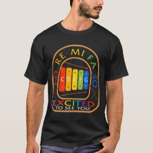 T-shirt Chemise De Professeur De Musique, Do Re Mi FA Si E