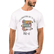 Chemise de professeur de pré-maternelle, cadeau po