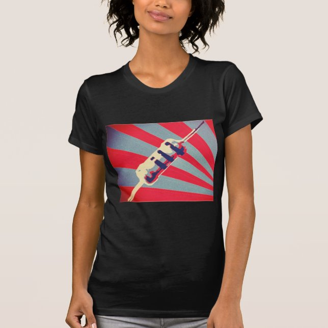T-shirt Chemise de propagande de résistance (Devant)