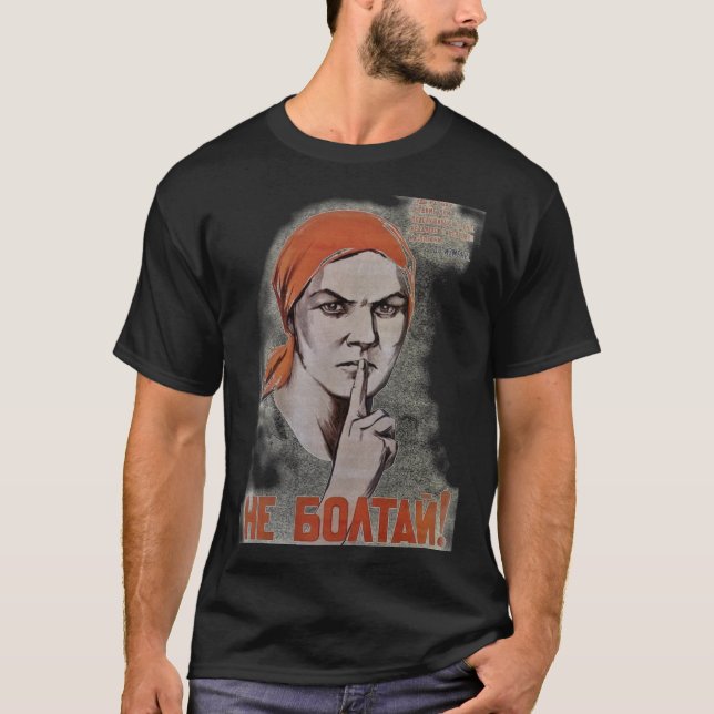 T-shirt Chemise de propagande soviétique - (Devant)