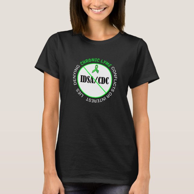 T-shirt Chemise de protestation CDC de Lyme Disease Anti I (Devant)