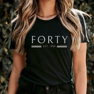 T-shirt Chemise de quarante ans 40e anniversaire