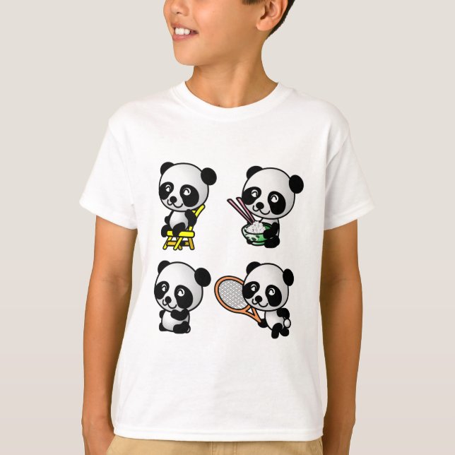 T-shirt Chemise de QUATRE PANDAS - choisissez le style - (Devant)
