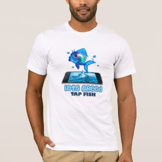 T-shirt Chemise de race de poissons de robinet