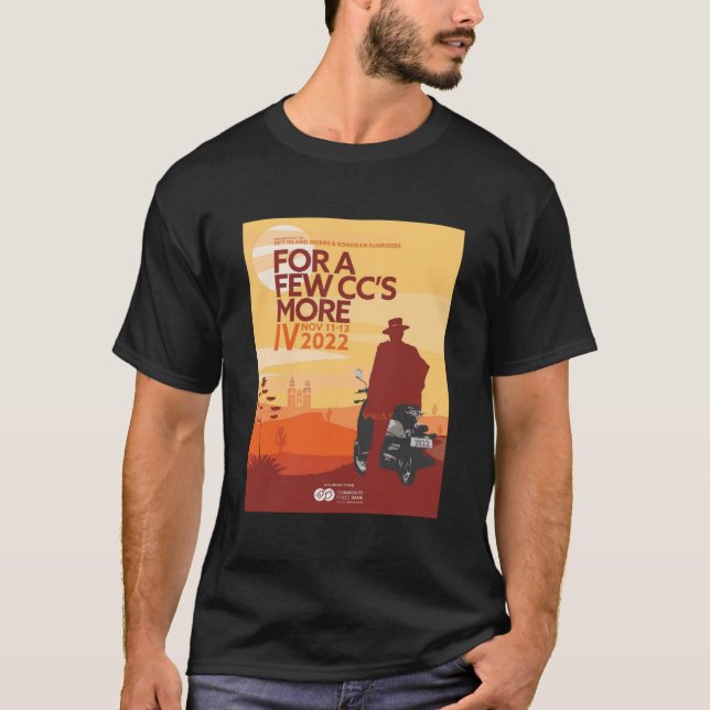 T-shirt Chemise de rallye scooter Pour quelques CC's More  (Devant)