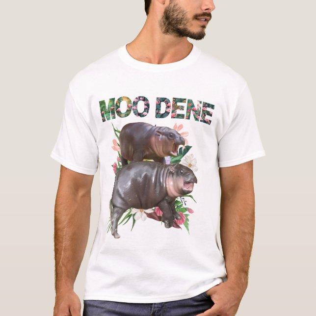 T-shirt Chemise de rap Bootleg Moo Deng | Moo Deng Shirt (Devant)