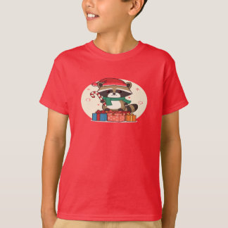 T-shirt Chemise de Raton Laveur de Noël Jimothy