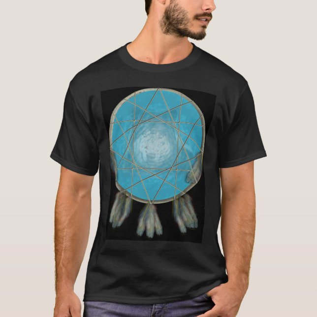 T-shirt Chemise de receveur de rêve du loup des hommes (Devant)
