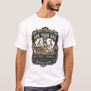 T-shirt Chemise de réparation de papa de la fête des pères