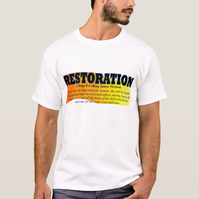T-shirt Chemise de restauration 1 (Devant)