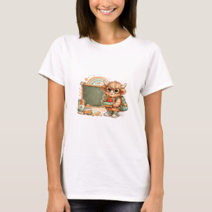 T-shirt Chemise de retour à l'école de Highland Cow