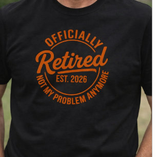 T-shirt Chemise de retraite vintage drôle Retraité 2026