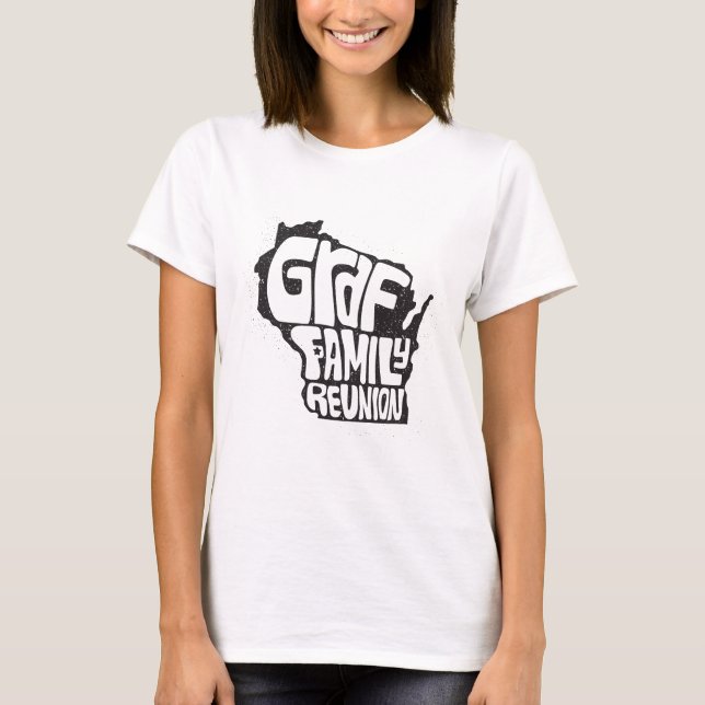 T-shirt Chemise de Réunion de la famille féminine Graf (Devant)