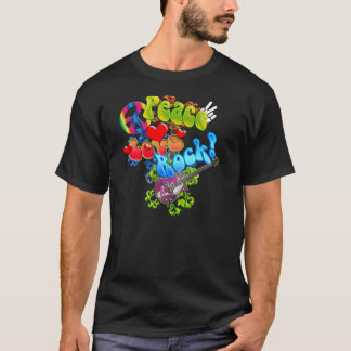 T-shirt Chemise de roche d'amour de paix