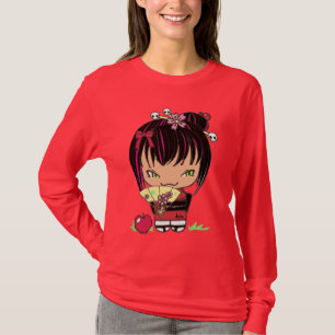 T-shirt Chemise de rouge de pomme de Miao de poupée de