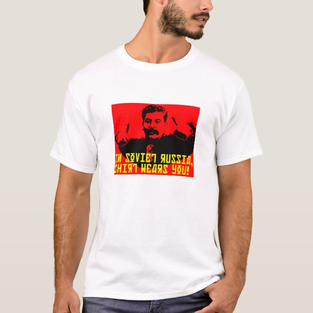 T-shirt Chemise de Russie soviétique Yakov Smirnoff (Devant)