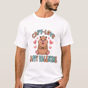 T-shirt Chemise de Saint-Valentin Capybara