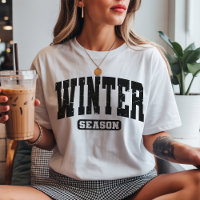 Chemise de saison hivernale vintage, Tee-shirt de