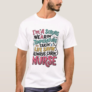 T-shirt Chemise de sauvetage à température de scrubs d'inf