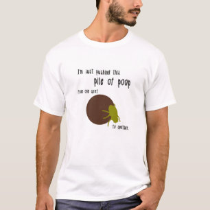 T-shirt Chemise de scarabée de fumier des hommes drôles
