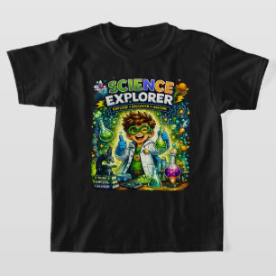 T-shirt Chemise de science pour enfants Explorateur de s