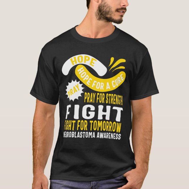 T-shirt Chemise de sensibilisation à la neurooblastoma, Pr (Devant)