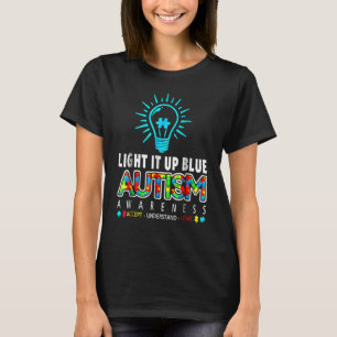 T-shirt Chemise de sensibilisation à l'autisme Light It Up