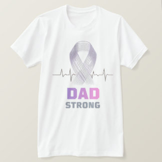 T-shirt Chemise de sensibilisation au cancer de papa fort