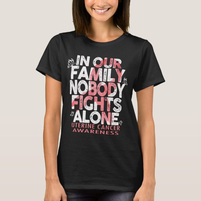 T-shirt chemise de sensibilisation au cancer utérin dans c (Devant)