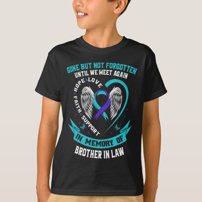 T-shirt Chemise De Sensibilisation Au Suicide Frère En Dro (Devant)