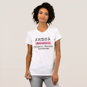 T-shirt Chemise de sensibilisation au syndrome EDS rose Eh