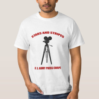 T-shirt Chemise de service de presse de bannière étoilée