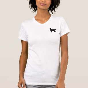 T-shirt Chemise de silhouette de golden retriever