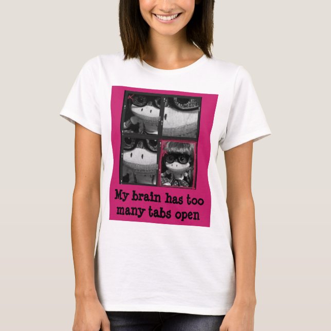 T-shirt Chemise de singe de chaussette (Devant)