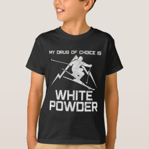 T-shirt Chemise de ski drôle - Mon médicament de choix est
