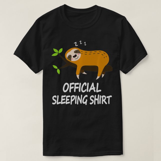 T-shirt Chemise de sommeil Pyjamas nuit robe paresseuse ca (Design devant)