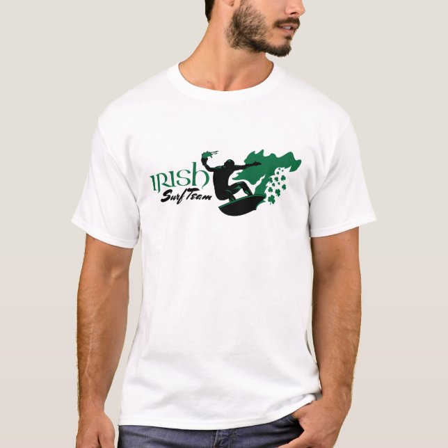 T-shirt Chemise de sonnerie d'équipe de surf d'Irlandais (Devant)
