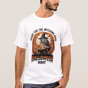 T-shirt Chemise de sorcière Halloween Lecture de grimoire 