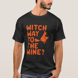 T-shirt Chemise De Sorcière Jusqu'Au Vin Longueur Sleeve T