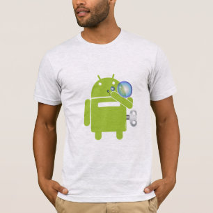 T-shirt Chemise de soufflement androïde de bulles