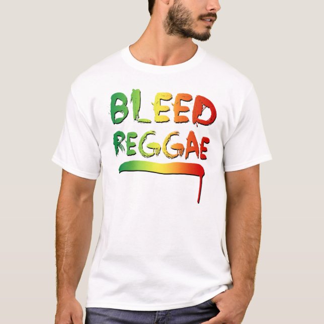 T-shirt Chemise de soutirage de reggae (Devant)