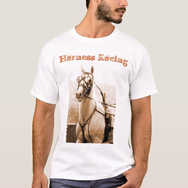 T-shirt Chemise de style ancien de course d'attelages (Devant)